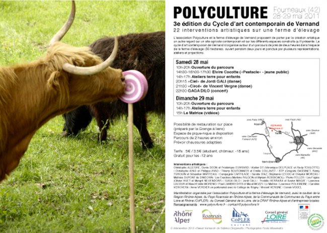 Polyculture, cycle d’art contemporain de Vernand