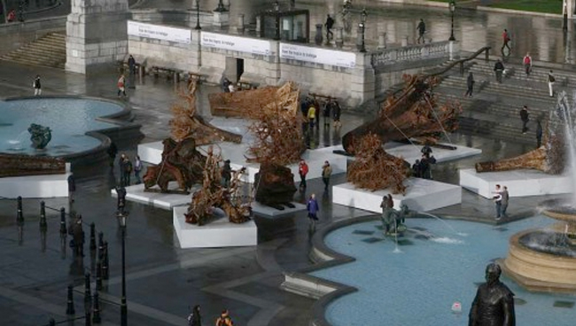 Ghost Forest Art Installation – Thorvaldsens Plads, Copenhagen, Denmark 7-18 December 2009