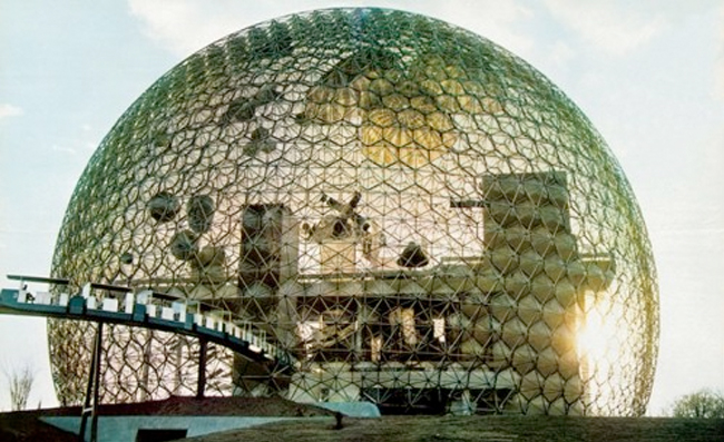 Richard Buckminster Fuller, US Pavilion for Expo 67, 1967. Commissioned by the United States Information Agency for the Montreal World Fair. Courtesy The Estate of R.Buckminster Fuller